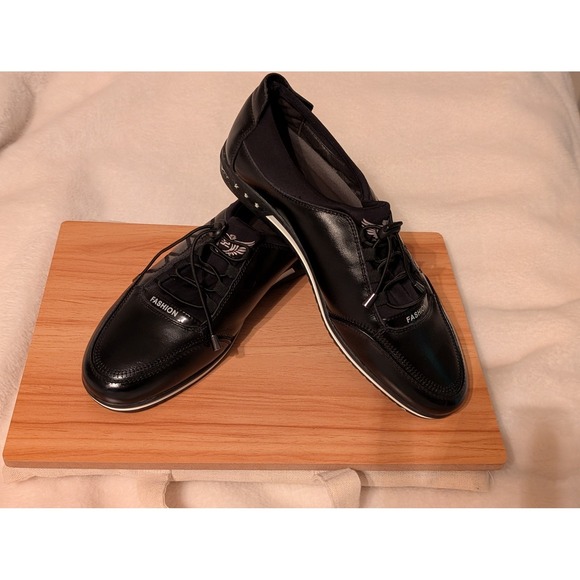 SG Fashion Other - SG Fashion Men's Black Leather Lace Up Casual Driving Shoes Size 8.5  or 9‎